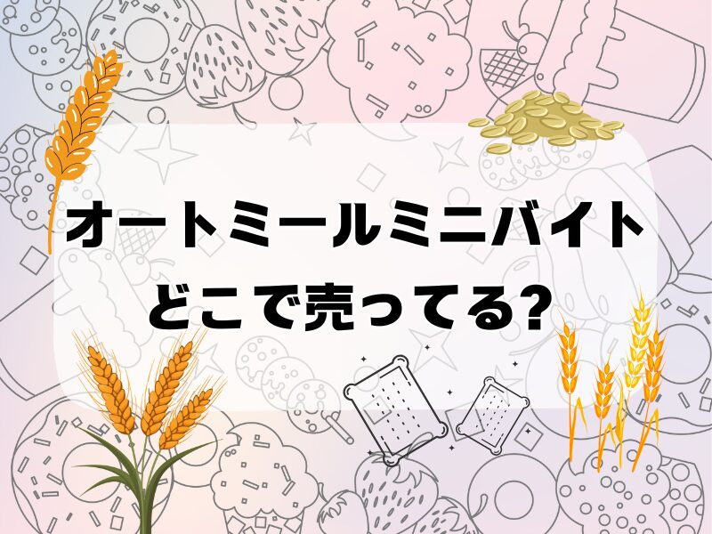 オートミールミニバイトどこで売ってる 255