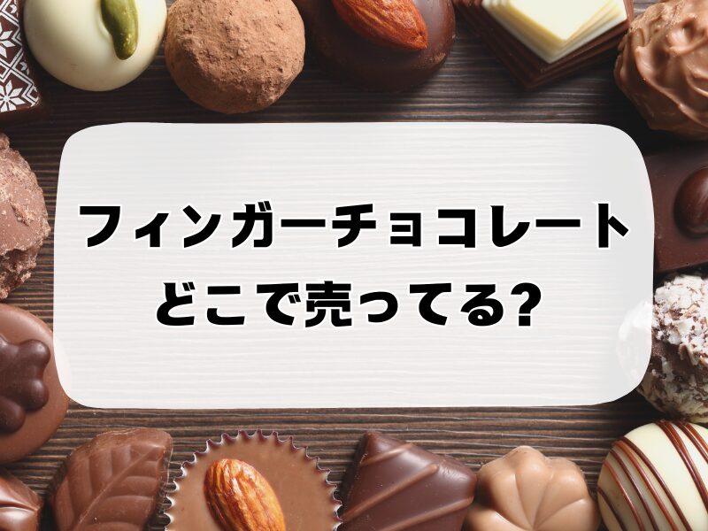 フィンガーチョコレート どこで売ってる 256