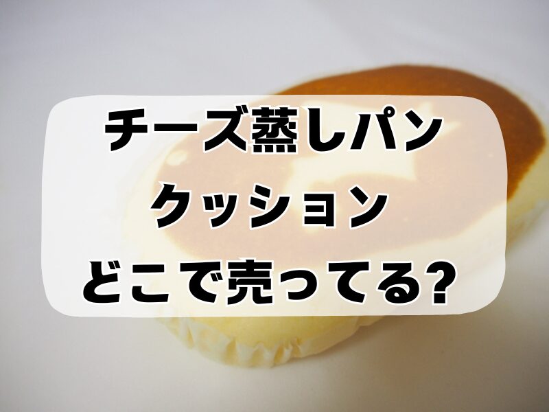 チーズ蒸しパン クッション どこで売ってる 258 (2)