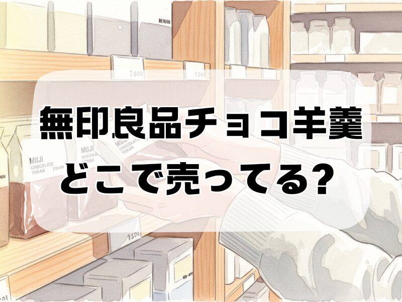 無印良品チョコ羊羹どこで売ってる 258 (14)