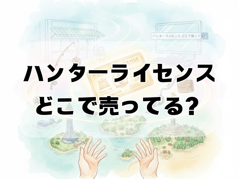 ハンターライセンス どこで売ってる2510