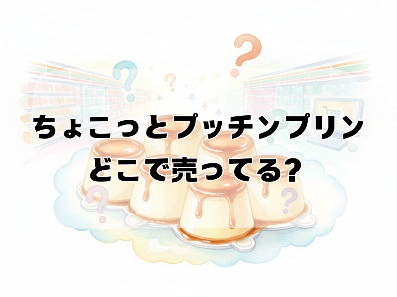 ちょこっとプッチンプリンどこで売ってる 2510