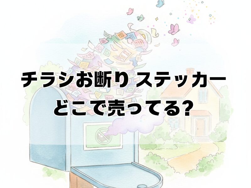 チラシお断り ステッカー どこで売ってる 2511 (1)