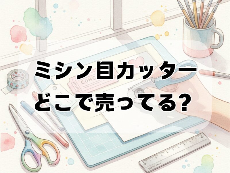 ミシン目カッター どこで売ってる 2511