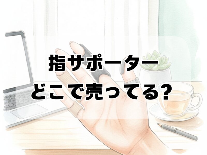 指サポーター どこで売ってる