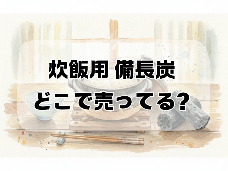 炊飯用 備長炭 どこで売ってる