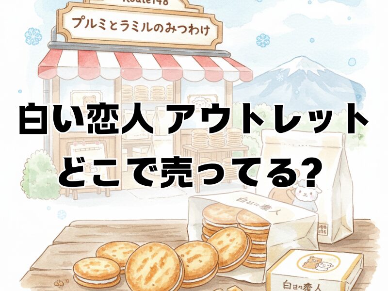 白い恋人 アウトレット どこで売ってる