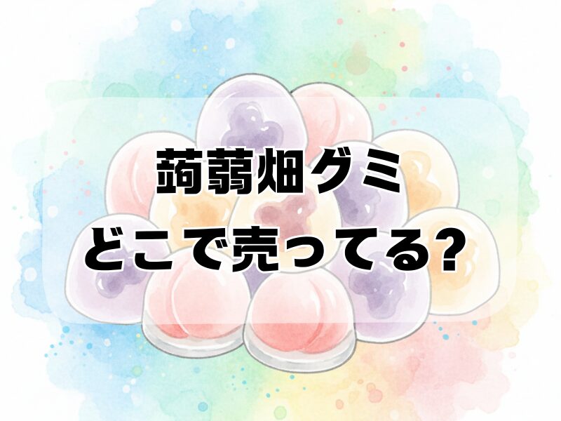 蒟蒻畑グミ どこで売ってる2601
