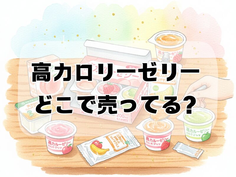 高カロリーゼリー どこで売ってる