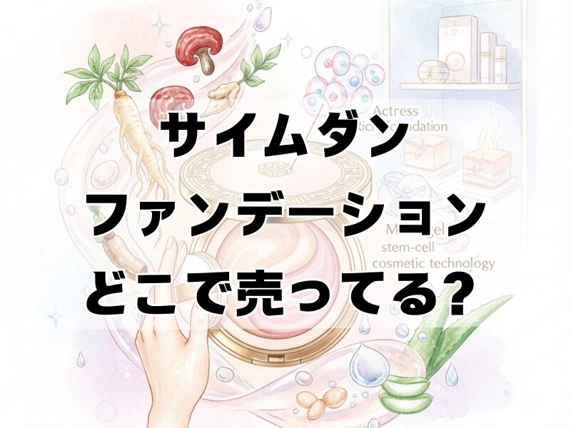 サイムダン ファンデーション どこで売ってる