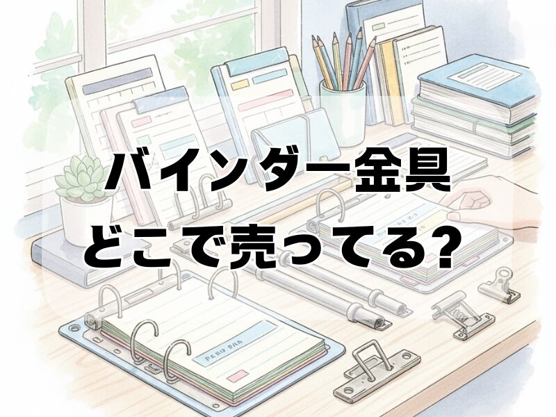 バインダー金具 どこで売ってる