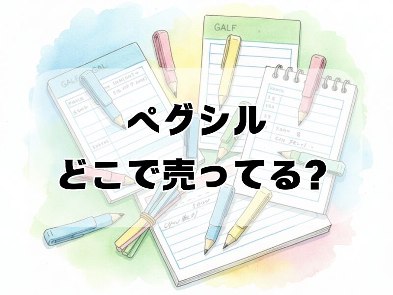 ペグシル どこで売ってる