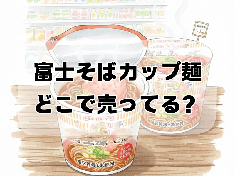 富士そばカップ麺どこで売ってる