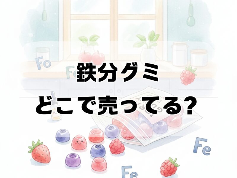 鉄分グミ どこで売ってる