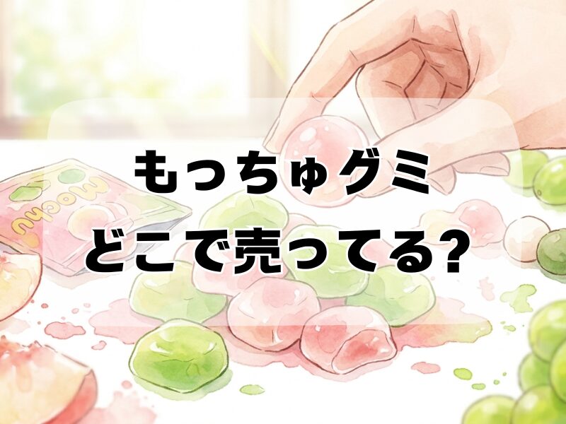 もっちゅグミ どこで売ってる