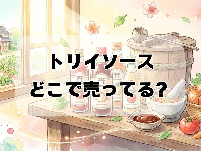 トリイソース どこで売ってる