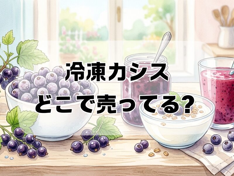 冷凍カシス どこで売ってる