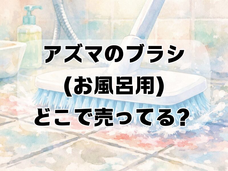 アズマブラシ お風呂 どこで売ってる