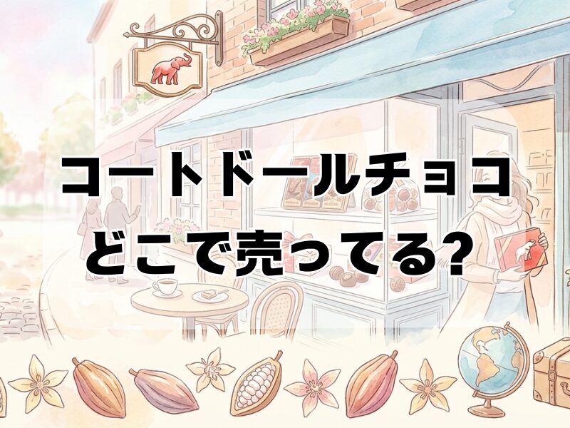コートドールチョコどこで売ってる