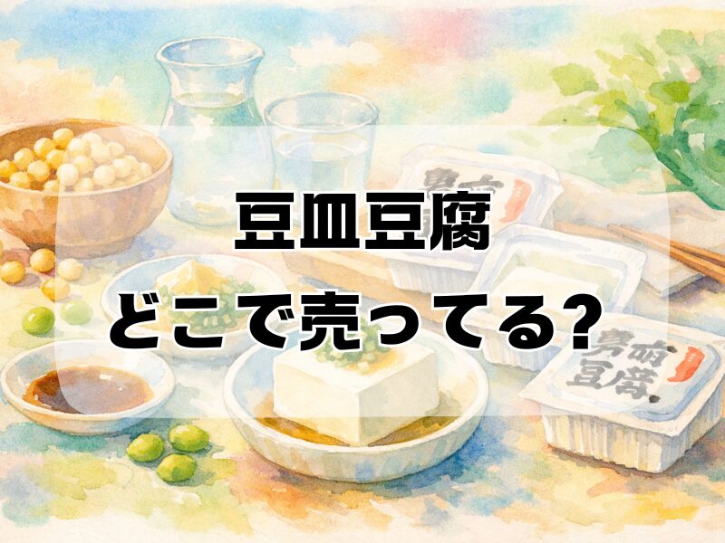 豆皿豆腐 どこで売ってる